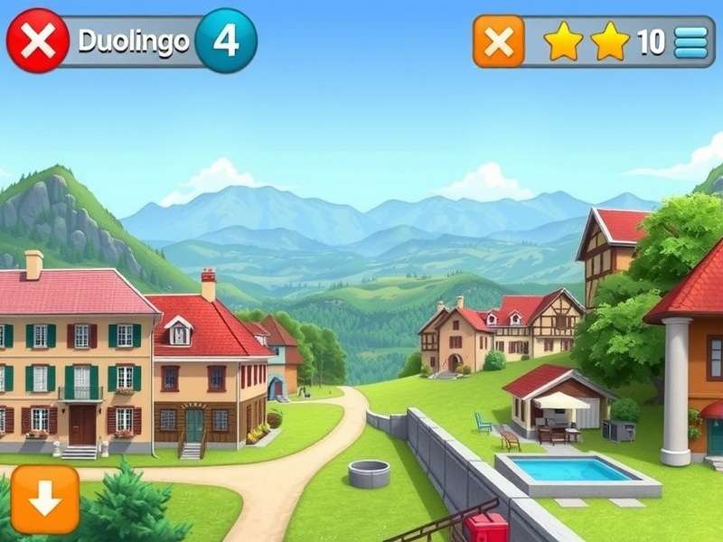 Super Duolingo app interface showing premium features like unlimited hearts and personalized practice