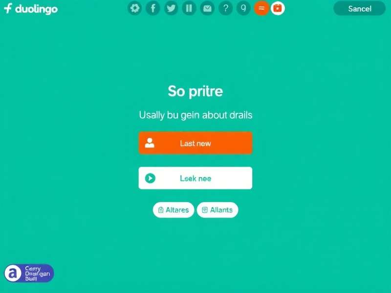 A person successfully logging into Duolingo on a laptop and mobile phone, smiling