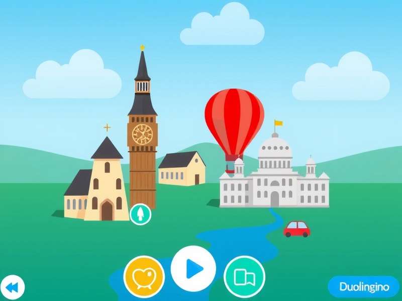 Duolingo skill tree showing progression through language lessons