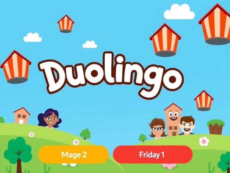 Infographic showing Duolingo's Facebook advertising funnel from awareness to conversion