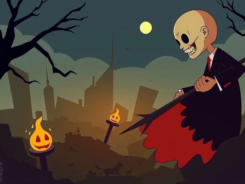 Dark ominous owl illustration representing Duolingo horror concept