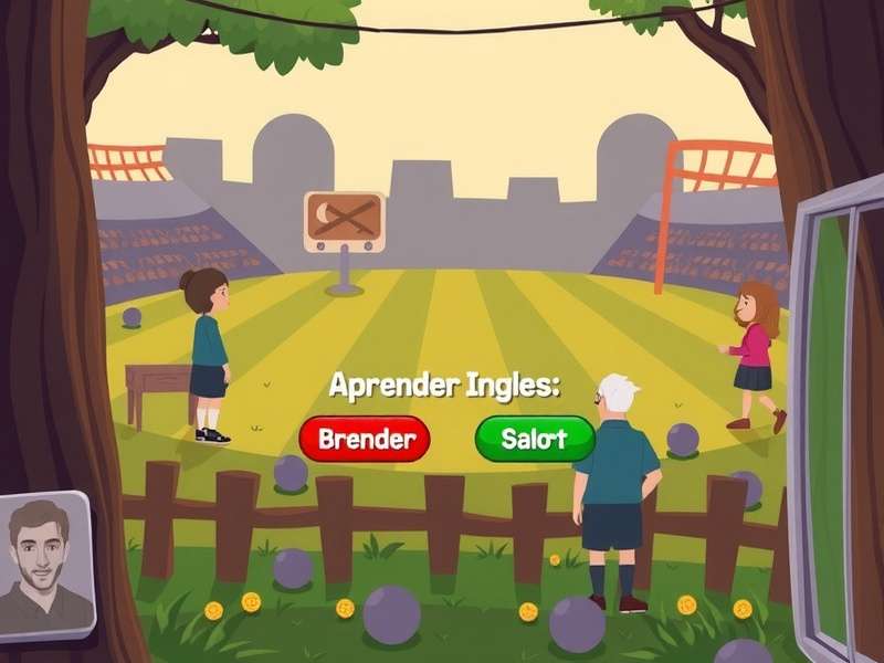 Person using Duolingo app on a smartphone to learn English