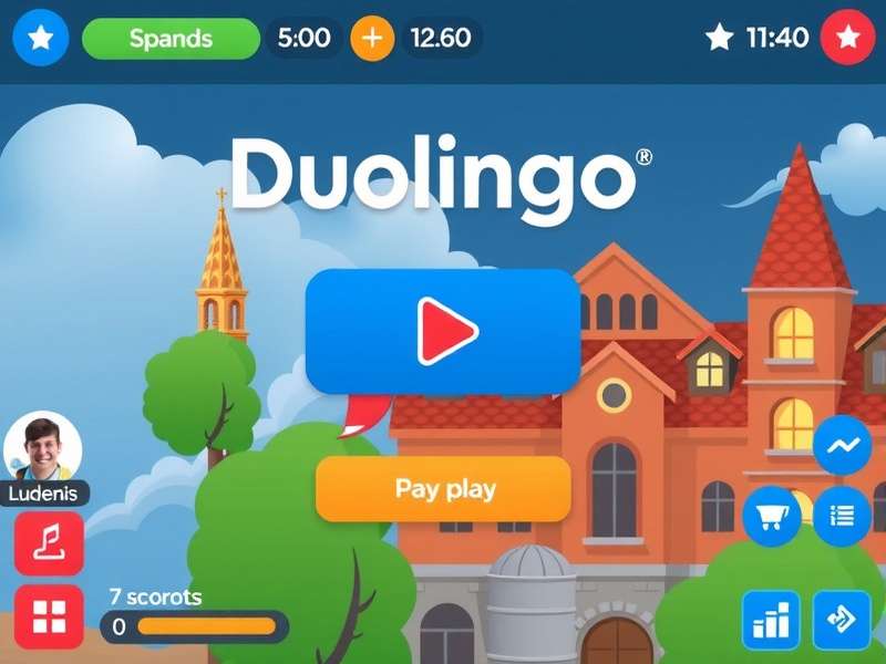 Duolingo game interface showing free play options