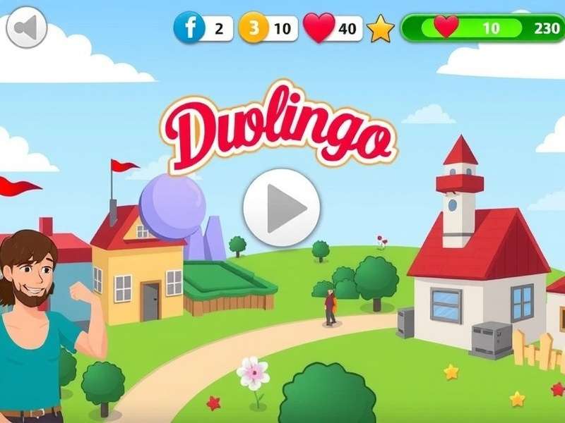Duolingo gameplay interface on multiple devices