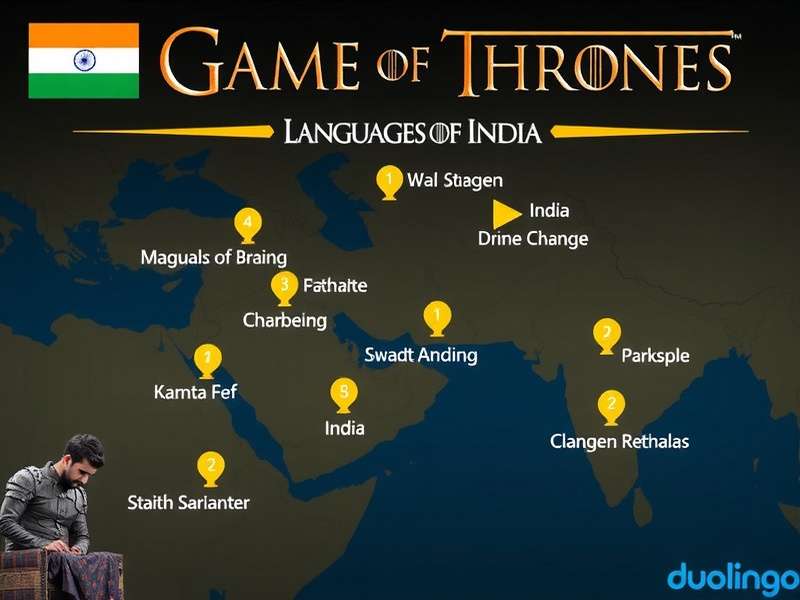 A person using a laptop and phone with Duolingo open, notes on language learning beside them