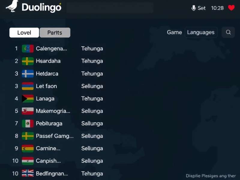 Duolingo Game of Thrones languages learning interface on mobile device