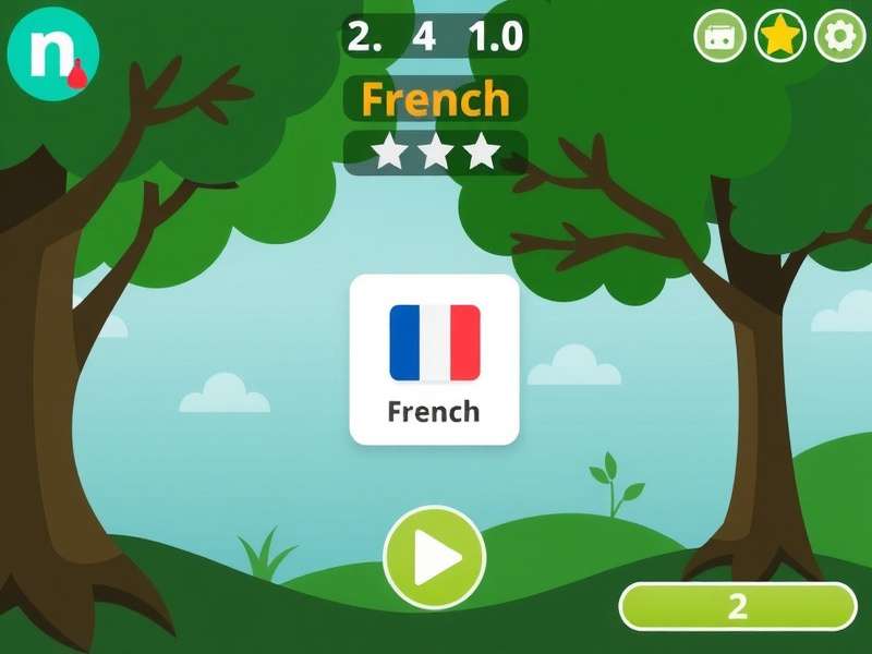 Duolingo French gameplay interface on mobile and desktop