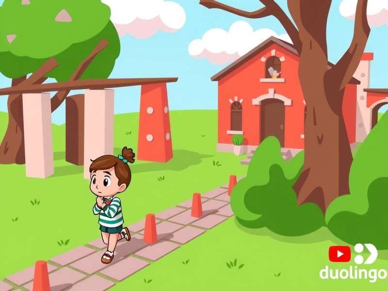 Duolingo app interface on a smartphone with YouTube logo in background