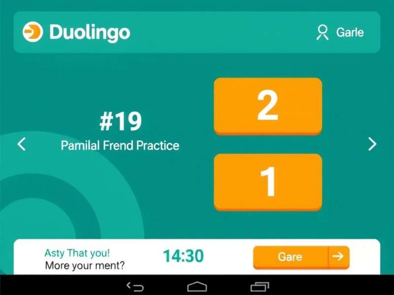 Student practicing for Duolingo English Test on laptop with notes
