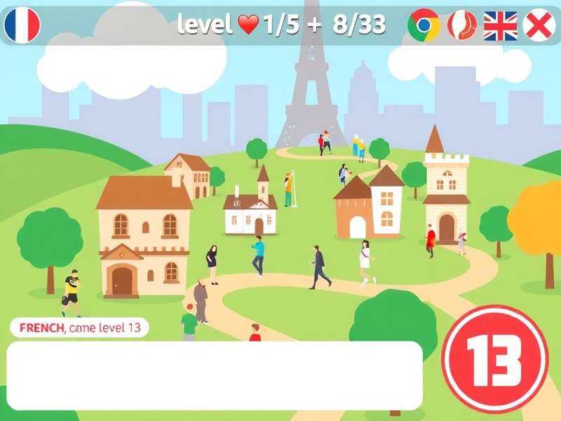 Duolingo French Level 13 interface showing advanced exercises