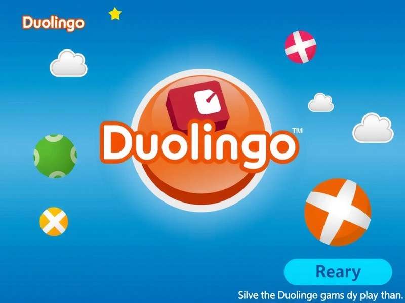 Smartphone showing Duolingo app interface with green owl mascot