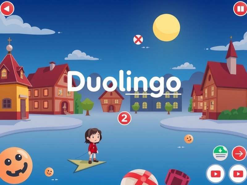 Duolingo app interface on multiple devices