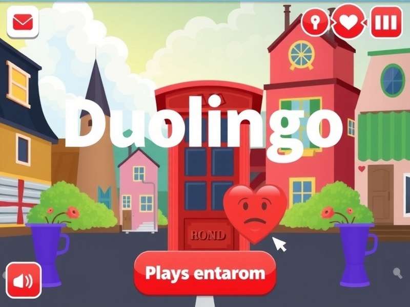 Person using Duolingo app on iPhone with language learning interface visible