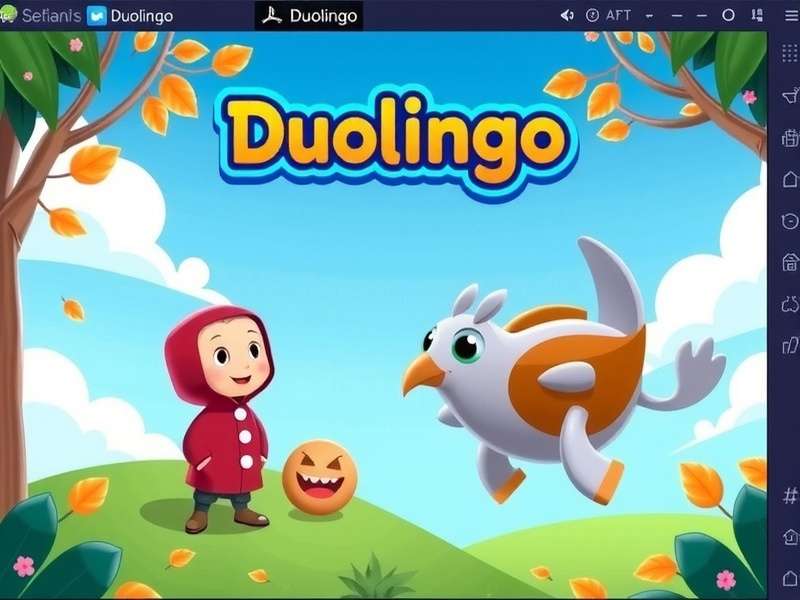 Person using Duolingo app on a smartphone, showing a lesson completion screen with rewards