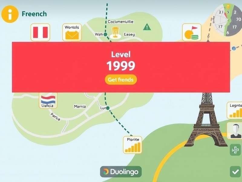 Advanced French language learning interface on a digital device