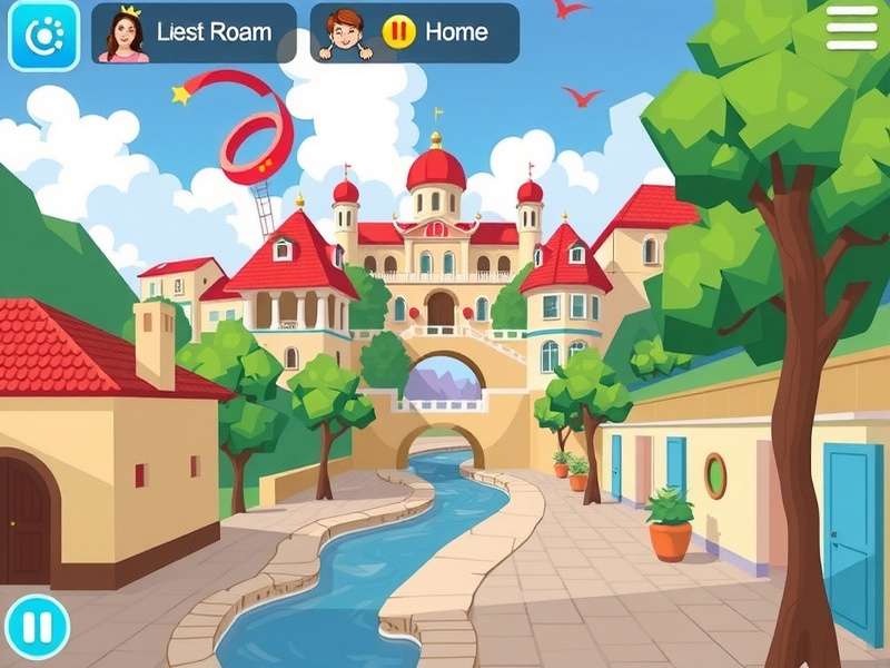 Duolingo Free Roam gameplay interface showing multiple language paths unlocked