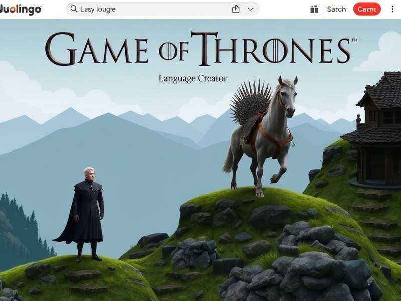 Duolingo Game of Thrones language interface showing Dothraki lessons