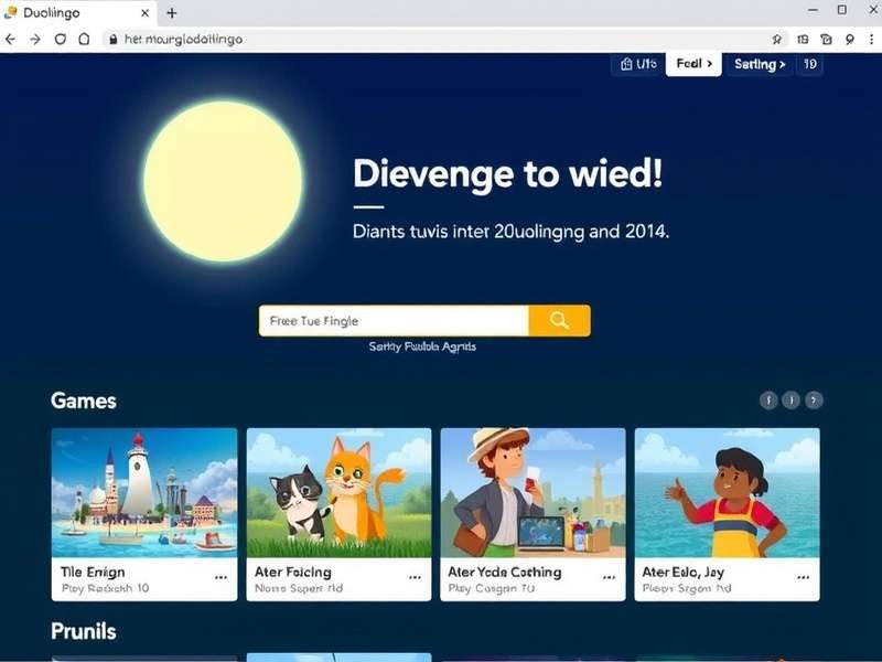 Duolingo App Interface on Multiple Devices