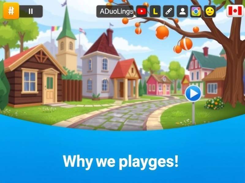 Smartphone displaying the Duolingo app interface with various language flags