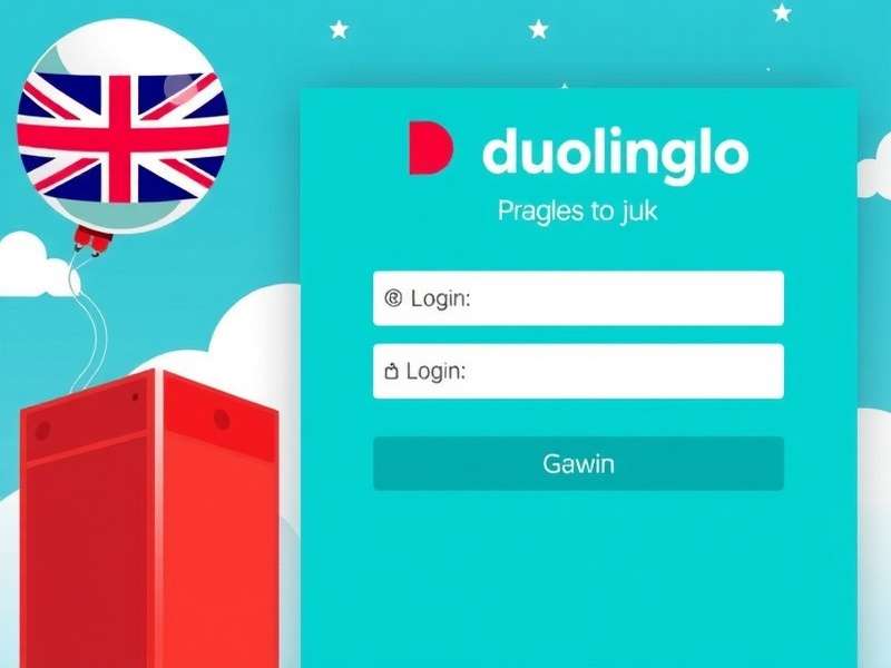Duolingo Login Uk dashboard showing streak, XP, and league information for a British user