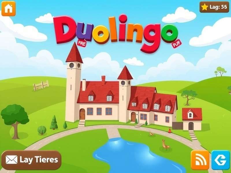 Duolingo Game Free interface showing language learning paths, streaks, and rewards