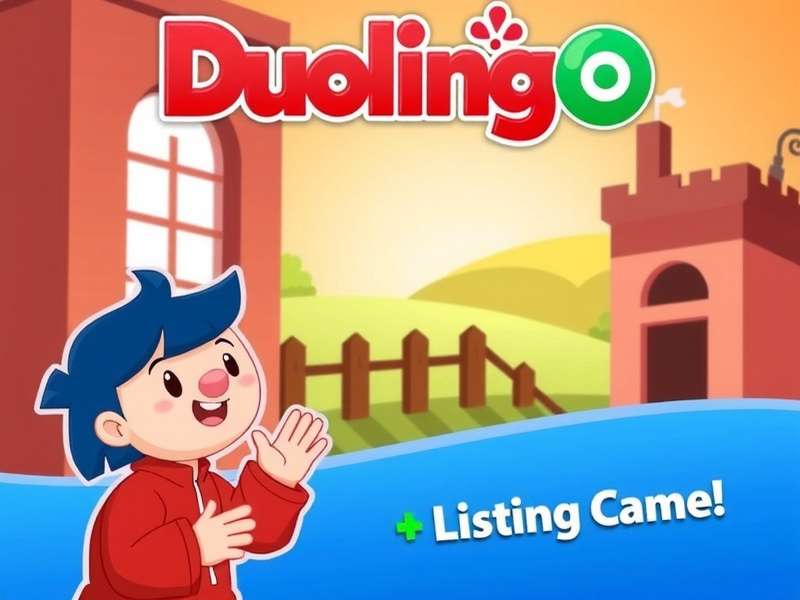 Duolingo Game Play Free Online interface showing gamified language learning with XP, streaks, and leaderboards
