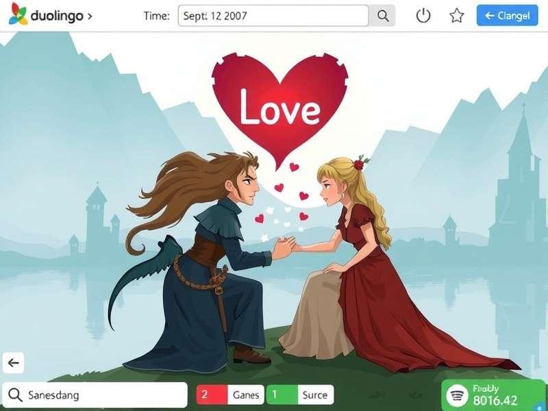 Duolingo Game of Thrones Languages of Love – epic crossover banner featuring dragons, hearts, and language icons