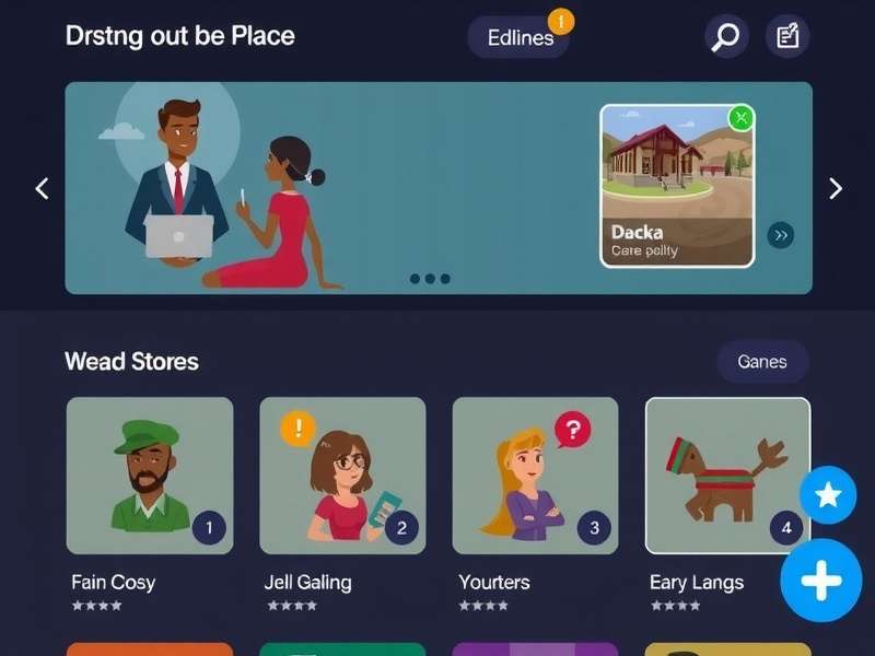 Duolingo Gameplay Store hero banner showing exclusive items and gameplay interface